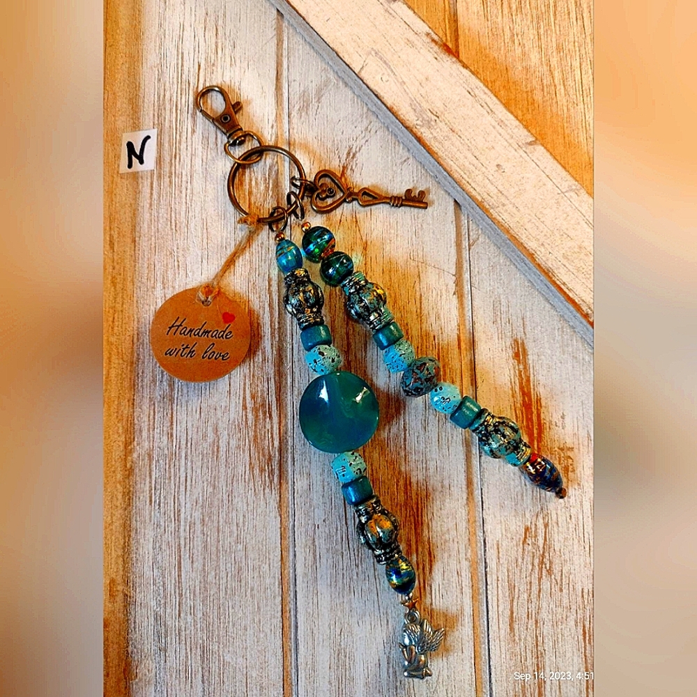 Beaded keychain.